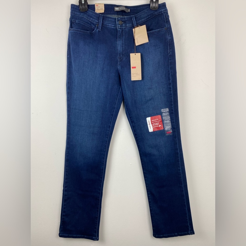 Levi’s size 16M/33 Women’s Blue Denim Mid Rise Straight Leg Jeans